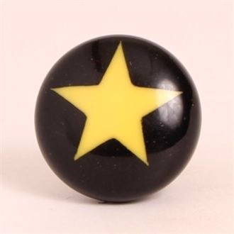 Black knob w/yellow star