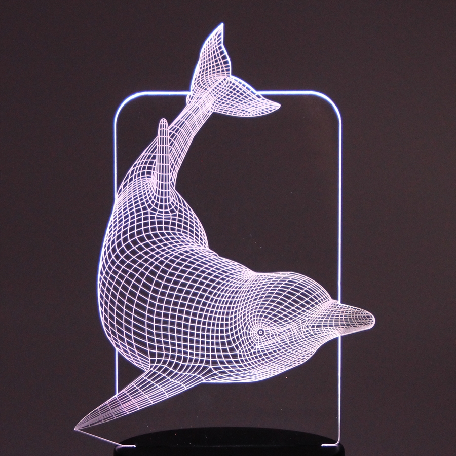 Acrylic plate Dolphin