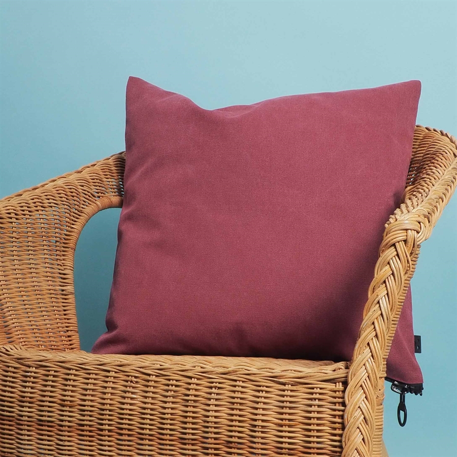 Canvas cushion cover 50x50 Washed Mulberry