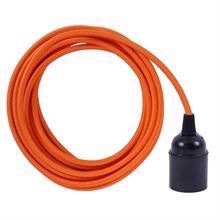 Orange cable 3 m. w/bakelite lamp holder