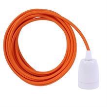 Orange cable 3 m. w/white porcelain