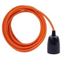 Orange cable 3 m. w/black porcelain