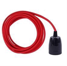 Red cable 3 m. w/black porcelain