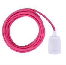 Pink cable 3 m. w/white porcelain