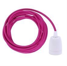 Hot pink cable 3 m. w/white porcelain