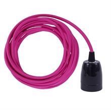 Hot pink cable 3 m. w/black porcelain