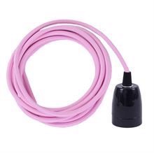 Pale pink cable 3 m. w/black porcelain