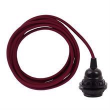 Bordeaux cable 3 m. w/bakelite lamp holder w/2 rings E27