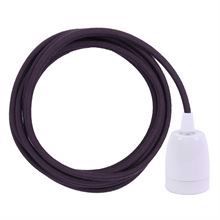 Dusty Deep purple cable 3 m. w/white porcelain