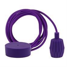 Purple cable 3 m. w/purple Plisse