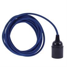 Dark blue cable 3 m. w/bakelite lamp holder
