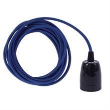 Dark blue cable 3 m. w/black porcelain
