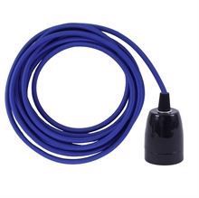 Cobalt blue cable 3 m. w/black porcelain