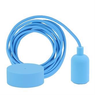 Clear blue cable 3 m. w/pale blue New