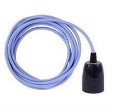 Pale blue cable 3 m. w/black porcelain
