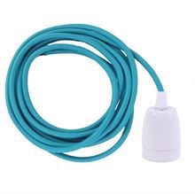 Turquoise cable 3 m. w/white porcelain