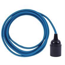 Dark turquoise cable 3 m. w/bakelite lamp holder
