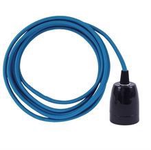 Dark turquoise cable 3 m. w/black porcelain