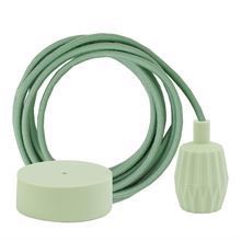 Dusty Apple green cable 3 m. w/pale green Plisse
