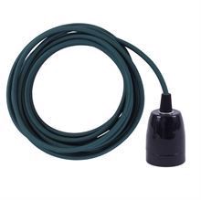Bottle green cable 3 m. w/black porcelain