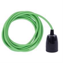 Lime green cable 3 m. w/black porcelain