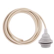 Nude cable 3 m. w/plastic lamp holder w/2 rings E27