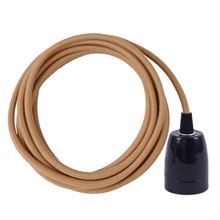 Dusty Latte cable 3 m. w/black porcelain