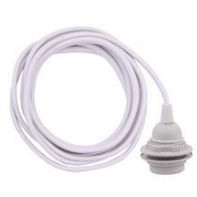 Dusty Offwhite cable 3 m. w/plastic lamp holder w/2 rings E27