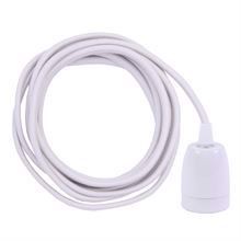 Dusty Offwhite cable 3 m. w/white porcelain