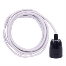Dusty Offwhite cable 3 m. w/black porcelain