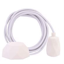 Dusty Offwhite cable 3 m. w/white Facet