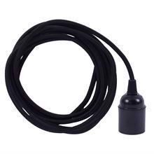 Black cable 3 m. w/bakelite lamp holder
