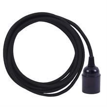 Dusty Black cable 3 m. w/bakelite lamp holder