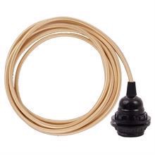 Golden cable 3 m. w/bakelite lamp holder w/2 rings E27