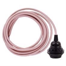 Pale copper cable 3 m. w/bakelite lamp holder w/2 rings E27