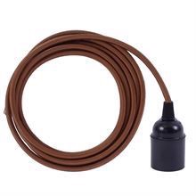 Dark copper cable 3 m. w/bakelite lamp holder