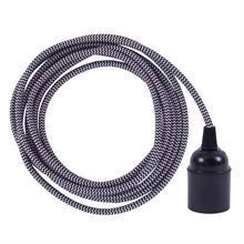 Black Snake cable 3 m. w/bakelite lamp holder