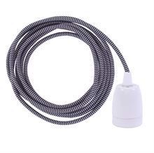 Black Snake cable 3 m. w/white porcelain