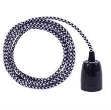 Black Pepita cable 3 m. w/black porcelain