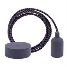 Grey Pepita cable 3 m. w/dark grey New