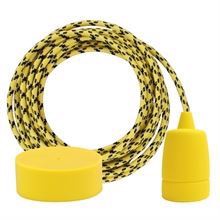 Yellow Cheque cable 3 m. w/yellow Copenhagen