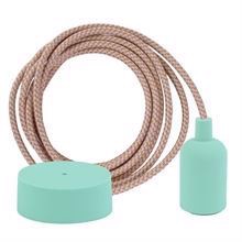 Pastel Mix cable 3 m. w/pale turquoise New