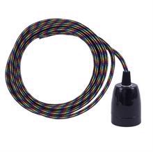 Black Rainbow cable 3 m. w/black porcelain