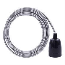 Grey Stripe cable 3 m. w/black porcelain
