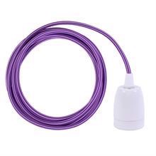 Purple Stripe cable 3 m. w/white porcelain
