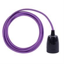 Purple Stripe cable 3 m. w/black porcelain