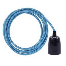 Turquoise Stripe cable 3 m. w/black porcelain