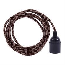 Copper Snake cable 3 m. w/bakelite lamp holder