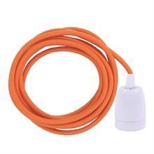 Dusty Orange cable 3 m. w/white porcelain