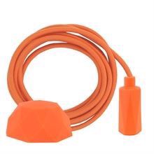 Dusty Orange cable 3 m. w/deep orange Hexa E14